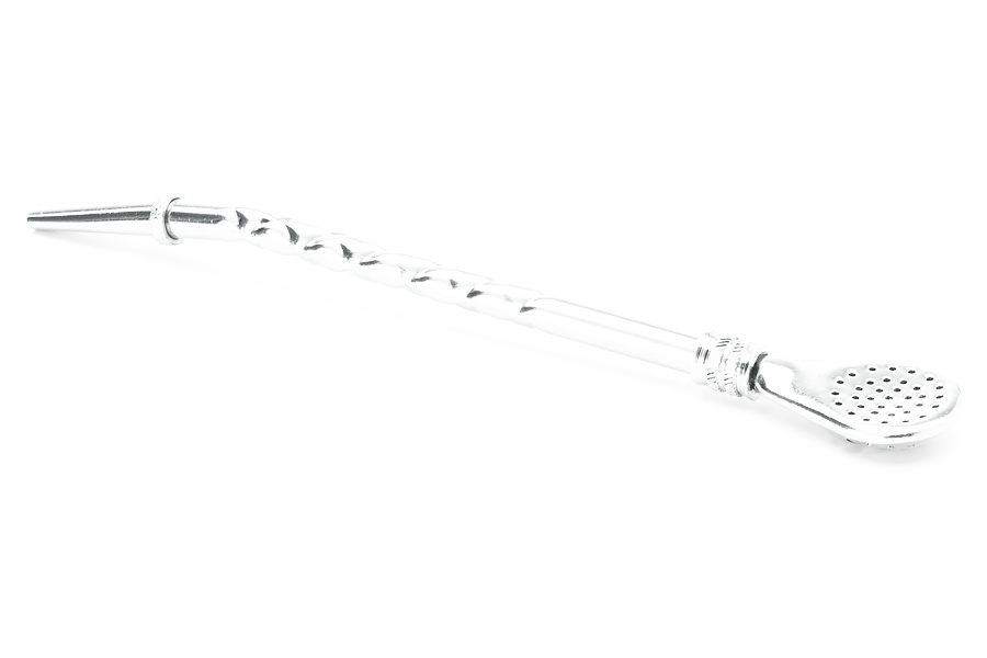 Bombilla, Edelstahl mit abnehmbaren Löffel