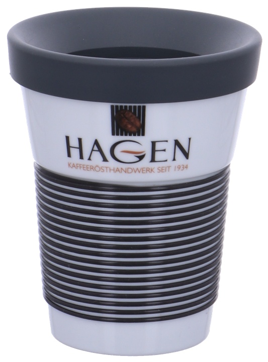 Togo Porzellan Becher "HAGEN-LOGO"