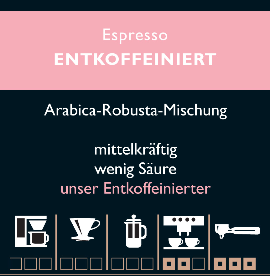 Espresso ENTKOFFEINIERT