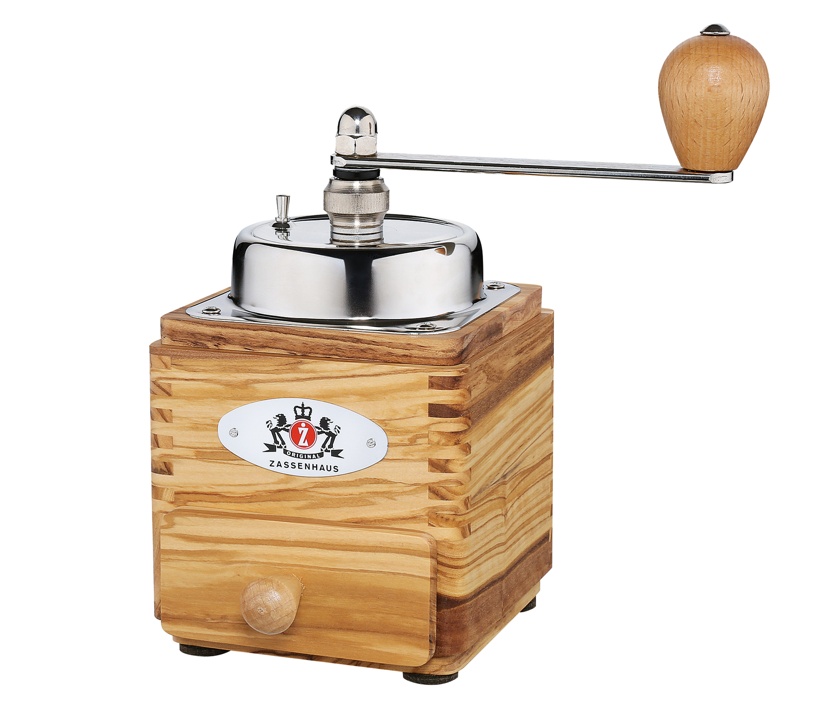 Zassenhaus Kaffeemühle "Montevideo" Olivenholz